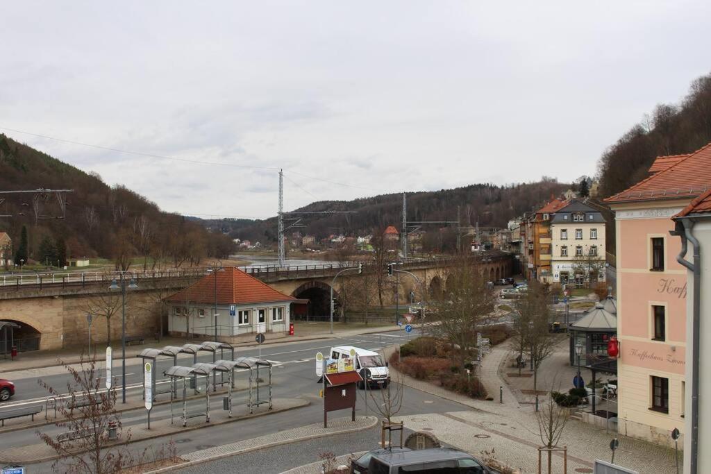 Appartamento Elbtalblick Koenigstein Im Deutschen Haus Esterno foto