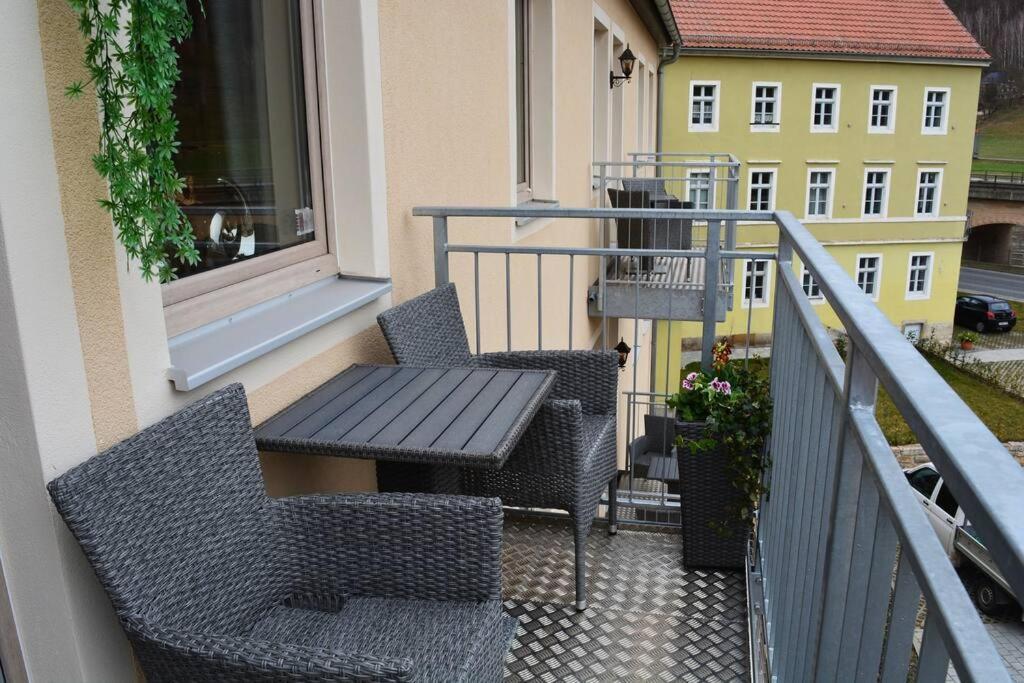 Appartamento Elbtalblick Koenigstein Im Deutschen Haus Esterno foto